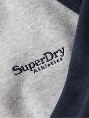 Superdry Blue Essential Baseball Hoodie - Image 5 of 6