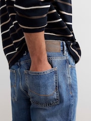 River Island Blue Straight Fit Jeans - Image 3 of 4