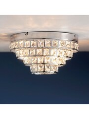 Gallery Home Chrome Louise Ceiling Light Lamp - Image 1 of 9