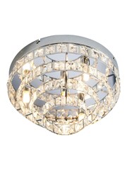 Gallery Home Chrome Louise Ceiling Light Lamp - Image 6 of 9
