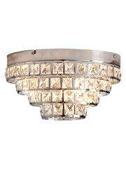Gallery Home Chrome Louise Ceiling Light Lamp - Image 7 of 9
