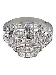 Gallery Home Chrome Louise Ceiling Light Lamp - Image 8 of 9