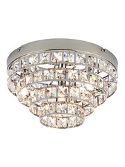 Gallery Home Chrome Louise Ceiling Light Lamp - Image 9 of 9