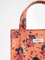 Cath Kidston Orange Scaredy Cat 100% Cotton Small Coated Bookbag - Image 3 of 5