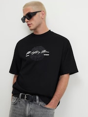River Island Oversized Tatsuno Print T-Shirt - صورة 2 من 4