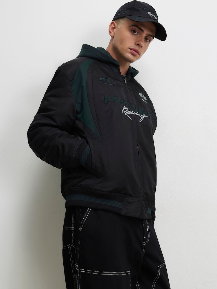 River Island Sports Prolific Hooded Bomber Jacket - Bilde 4 av 4