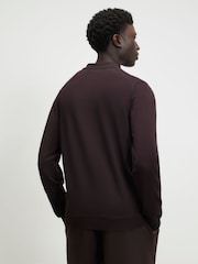 River Island Dark Burgundy Slim Fit Essential Polo Shirt - Image 3 of 4