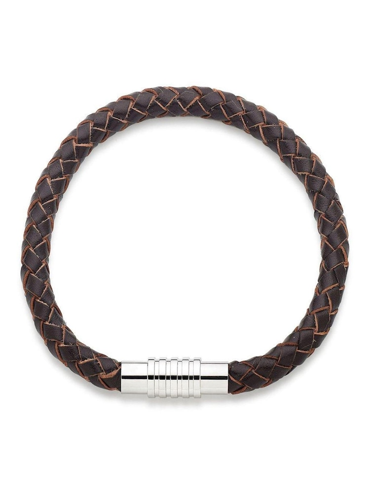 Beaverbrooks Brown Leather Bracelet - Image 1 of 4