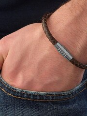 Beaverbrooks Brown Leather Bracelet - Image 3 of 4