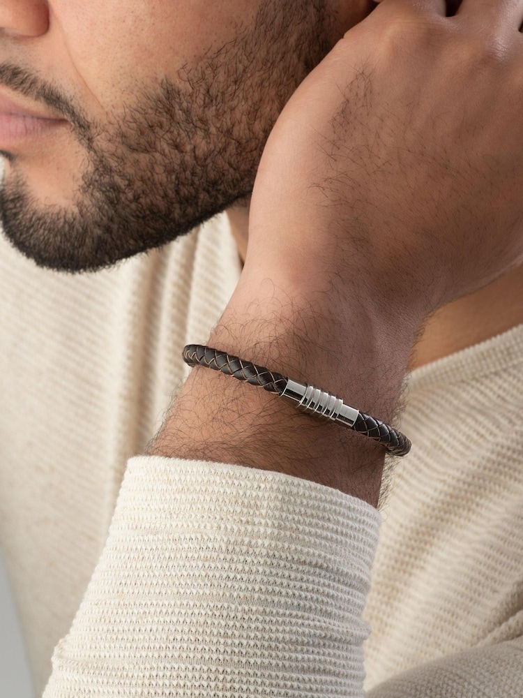 Beaverbrooks Brown Leather Bracelet - Image 4 of 4 Beaverbrooks Brown Leather Bracelet - Image 4 of 4