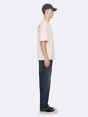AllSaints Light Pink Shadow Short Sleeve Crew Neck T-Shirt - Image 5 of 8