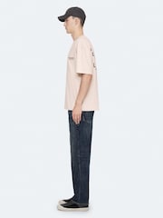 AllSaints Light Pink Shadow Short Sleeve Crew Neck T-Shirt - Image 7 of 8