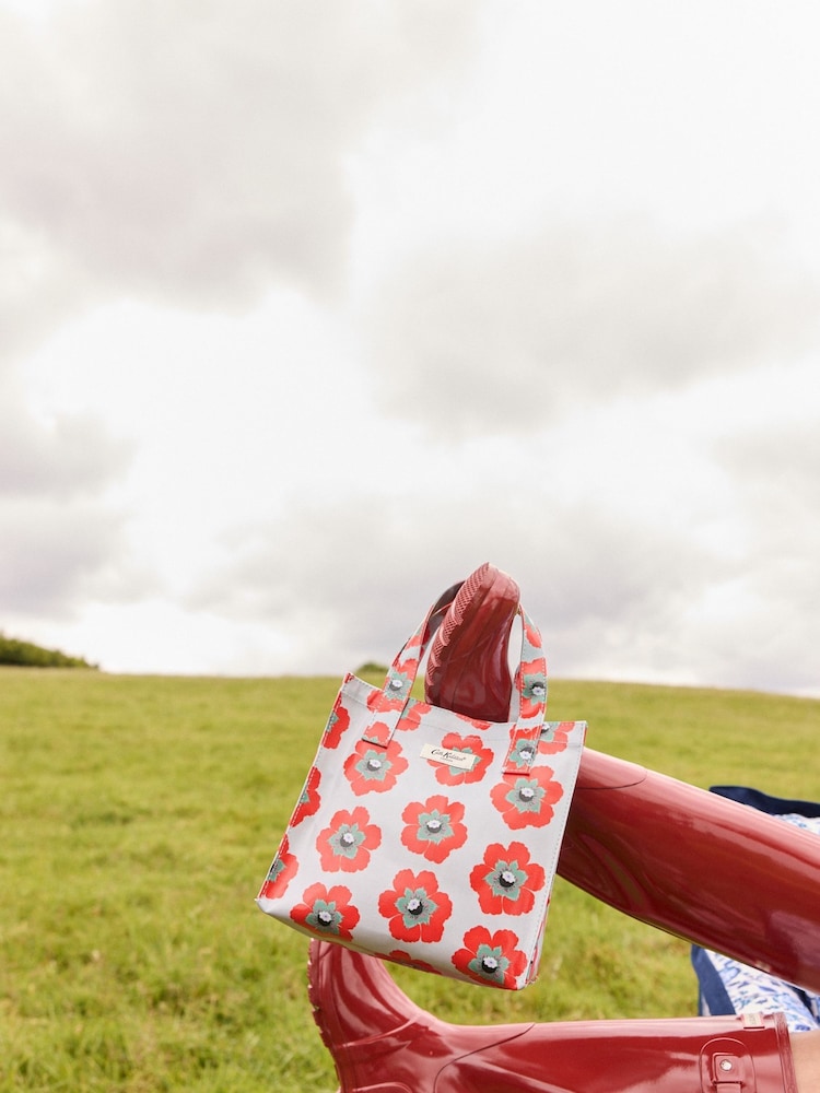 Cath Kidston Blue Floral Small 100% Cotton Bookbag - Image 1 of 6