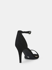 Novo Black Wide Fit Berril Two Part Stiletto Mid Heel Sandals - Image 4 of 4