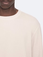 AllSaints White Raine Long Sleeve Crew Neck T-Shirt - Image 4 of 8