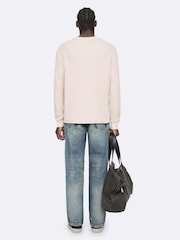 AllSaints White Raine Long Sleeve Crew Neck T-Shirt - Image 6 of 8