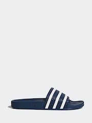 adidas Originals Navy Adilette Slides - Image 1 of 12