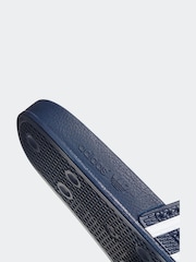 adidas Originals Navy Adilette Slides - Image 11 of 12