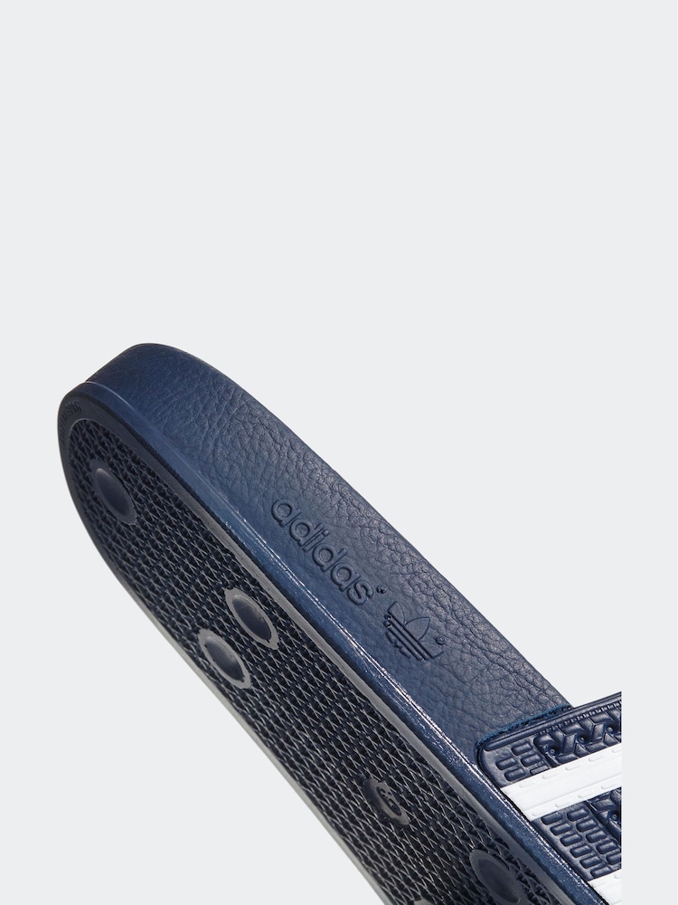 Granatowy - Klapki adidas Originals Adilette - Image 11 of 12