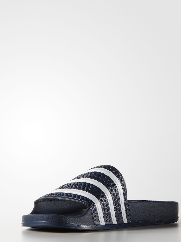 Granatowy - Klapki adidas Originals Adilette - Image 3 of 12