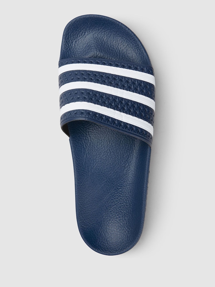 Granatowy - Klapki adidas Originals Adilette - Image 7 of 12