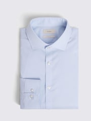 MOSS Light Blue Slim Stretch Shirt - Image 4 of 5