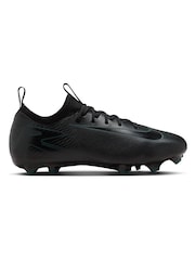 Nike Black/Green Kids Mercurial Zoom Vapor 16 Academy Multi Ground Football Boots - Image 1 of 12