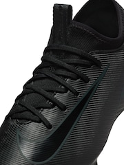 Nike Black/Green Kids Mercurial Zoom Vapor 16 Academy Multi Ground Football Boots - Image 3 of 12