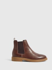 River Island Brown Chelsea Boots - Image 1 of 5