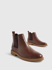 River Island Brown Chelsea Boots - Image 4 of 5