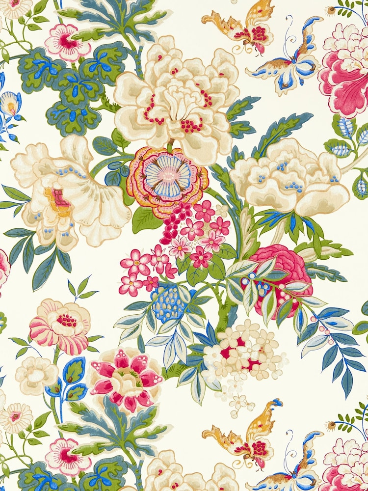 Sanderson Pink Emperor Peony 10.05M Wallpaper - Image 2 of 2 Sanderson Pink Emperor Peony 10.05M Wallpaper - Image 2 of 2
