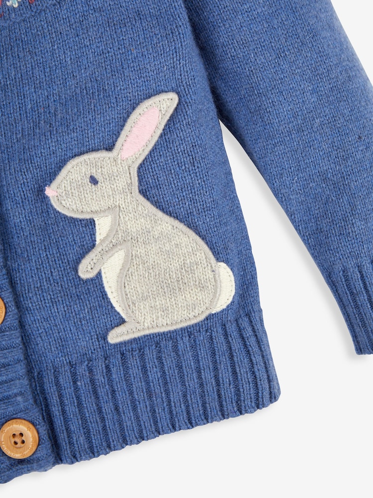 Denimblau/Hasenmotiv - JoJo Maman Bébé – Strickjacke mit Norwegermuster - Bild 3 von 3 Denimblau/Hasenmotiv - JoJo Maman Bébé – Strickjacke mit Norwegermuster - Bild 3 von 3