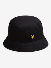 Lyle & Scott Black 100% Cotton Bucket Hat - Image 1 of 2