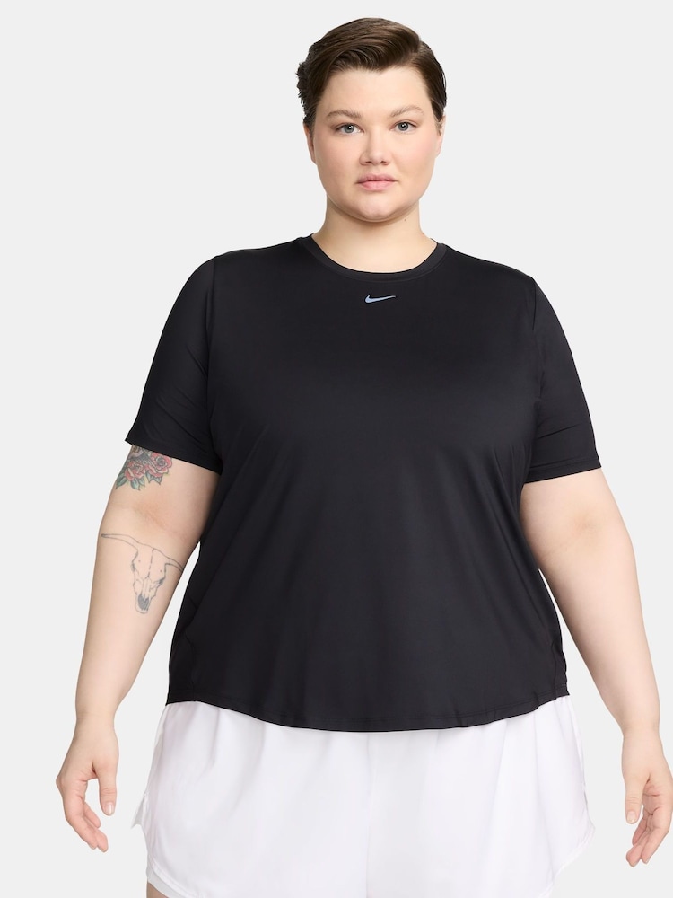 Nike Black Curve One Classic Dri-FIT Short-Sleeve Fitness T-Shirt - Image 8 of 8 Nike Black Curve One Classic Dri-FIT Short-Sleeve Fitness T-Shirt - Image 8 of 8