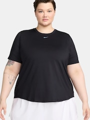 Nike Black Curve One Classic Dri-FIT Short-Sleeve Fitness T-Shirt - Image 4 of 8