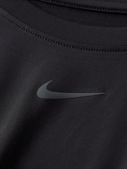 Nike Black Curve One Classic Dri-FIT Short-Sleeve Fitness T-Shirt - Image 8 of 8