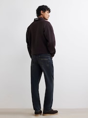 River Island Dark Blue Straight Fit Jeans - Image 4 of 4