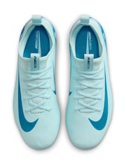 Nike Glacier Blue Kids Mercurial Zoom Vapor 16 Academy Multi Ground Football Boots - Image 11 of 11