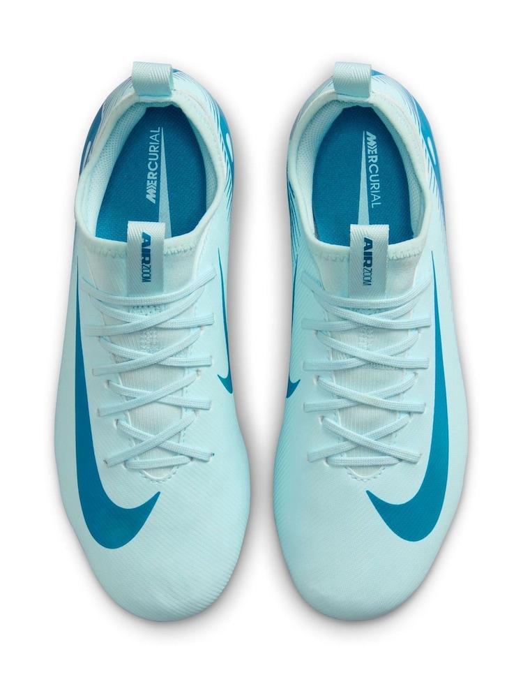 Nike Glacier Blue Kids Mercurial Zoom Vapor 16 Academy Multi Ground Football Boots - Image 11 of 11