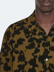 AllSaints Green Leo Short Sleeve Shirt - Image 4 of 8