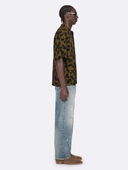 AllSaints Green Leo Short Sleeve Shirt - Image 5 of 8