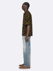 AllSaints Green Leo Short Sleeve Shirt - Image 7 of 8