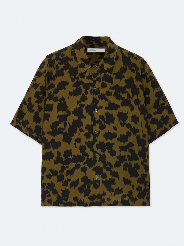 AllSaints Green Leo Short Sleeve Shirt - Image 8 of 8