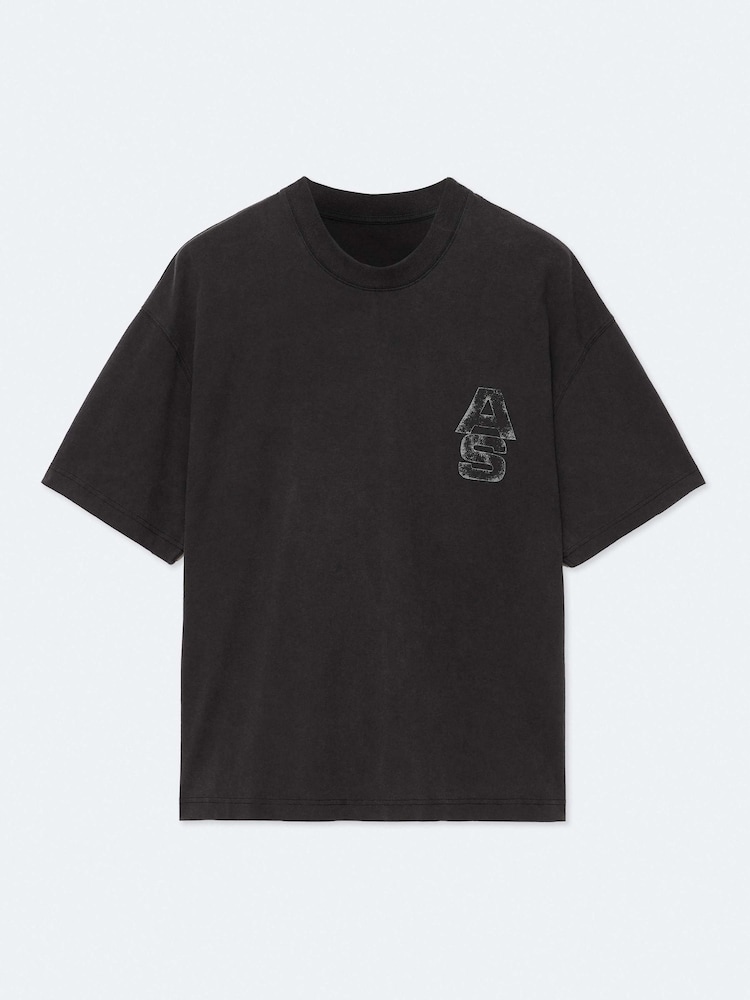 Crno - AllSaints Roller Short Sleeve Crew Neck T-Shirt - Slika 8 od 8 Crno - AllSaints Roller Short Sleeve Crew Neck T-Shirt - Slika 8 od 8