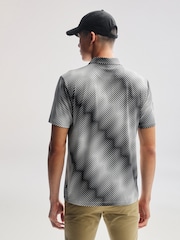 Monochrome Print Golf Polo Shirt - Image 2 of 8