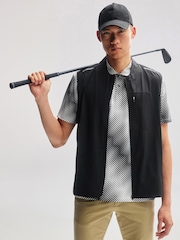 Monochrome Print Golf Polo Shirt - Image 4 of 8