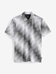 Monochrome Print Golf Polo Shirt - Image 6 of 8
