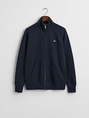 GANT Blue Shield Full Zip Sweatshirt - Image 5 of 5