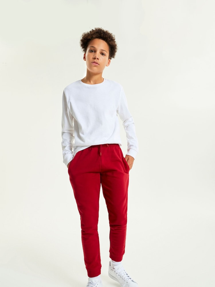 Rojo - Pantalones de chándal básicos (3-16 años) - Imagen 2 de 5