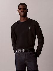 Calvin Klein Black Relaxed Monogram T-Shirt - Image 1 of 5